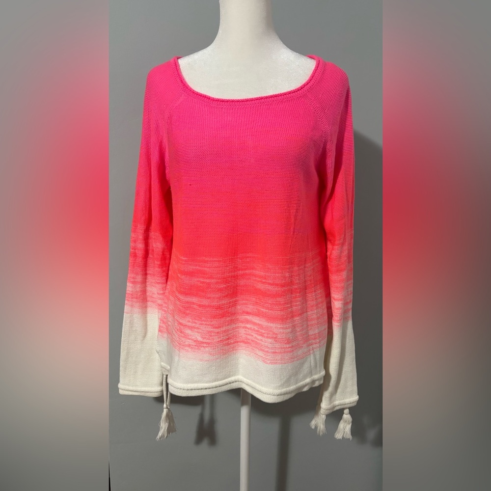 Lilly Pulitzer Jody Sweater "Havana Pink Marled
Ombre" Size S